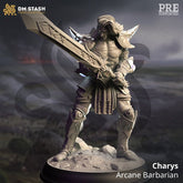 Charys Arcane Barbarian 3D-printed model